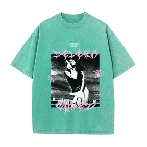 RDMCLOTHINGART tapestry hoodie SELENA GOMEZ HEAVY WEIGHT COTTON TEE-8945