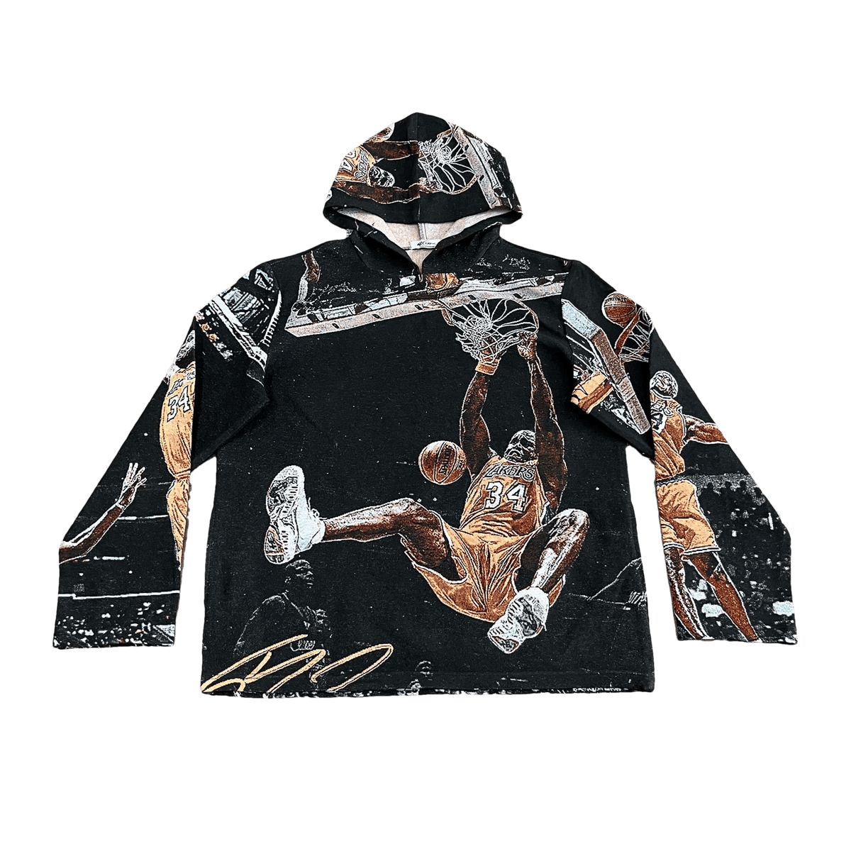 RDMCLOTHINGART tapestry hoodie SHAQ TAPESTRY HOODIE