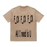 RDMCLOTHINGART tapestry hoodie SLOGAN HEAVY COTTON TEES-9598