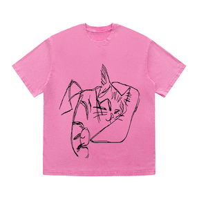 RDMCLOTHINGART tapestry hoodie SLOGAN HEAVY COTTON TEES-9599