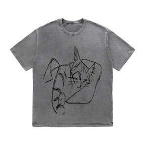 RDMCLOTHINGART tapestry hoodie SLOGAN HEAVY COTTON TEES-9599