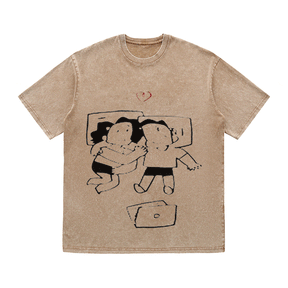 RDMCLOTHINGART tapestry hoodie SLOGAN HEAVY COTTON TEES-9668