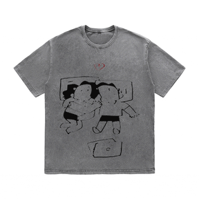 RDMCLOTHINGART tapestry hoodie SLOGAN HEAVY COTTON TEES-9668