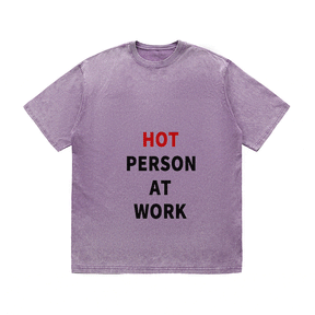 RDMCLOTHINGART tapestry hoodie SLOGAN HEAVY COTTON TEES-9705