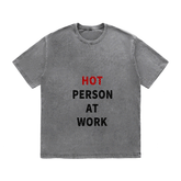 RDMCLOTHINGART tapestry hoodie SLOGAN HEAVY COTTON TEES-9705