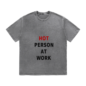 RDMCLOTHINGART tapestry hoodie SLOGAN HEAVY COTTON TEES-9705