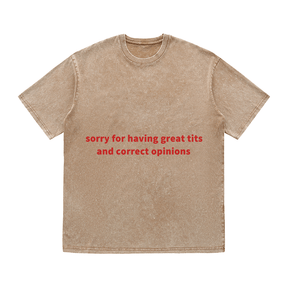 RDMCLOTHINGART tapestry hoodie SLOGAN HEAVY COTTON TEES-9714