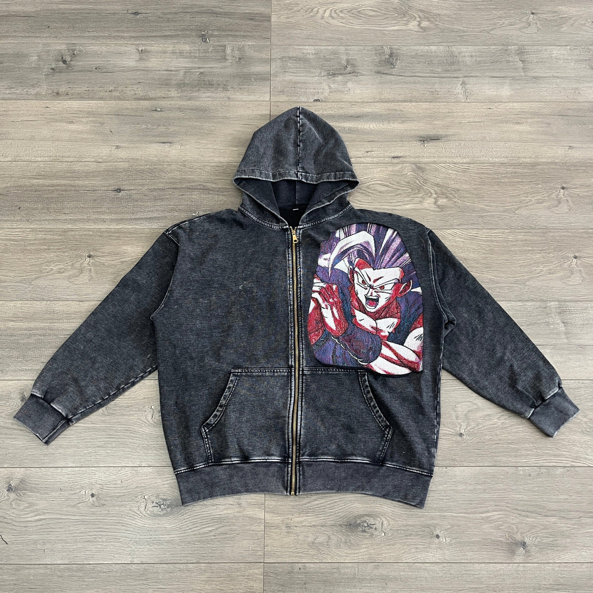 RDMCLOTHINGART tapestry hoodie SON GOHAN TAPESTRY PATCH HOODIE-9252