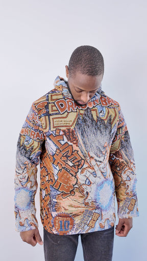 SON GOKU TAPESTRY HOODIE - RDMCLOTHINGART