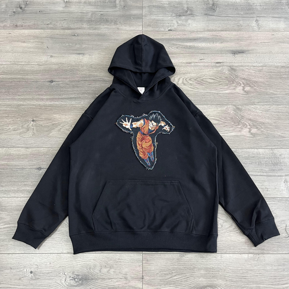 SONGOKU TAPESTRY PATCH HOODIE-9055 - RDMCLOTHINGART