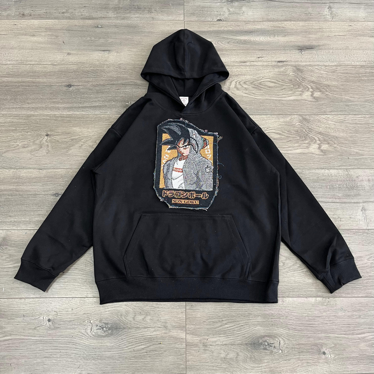 SONGOKU TAPESTRY PATCH HOODIE-9068 - RDMCLOTHINGART