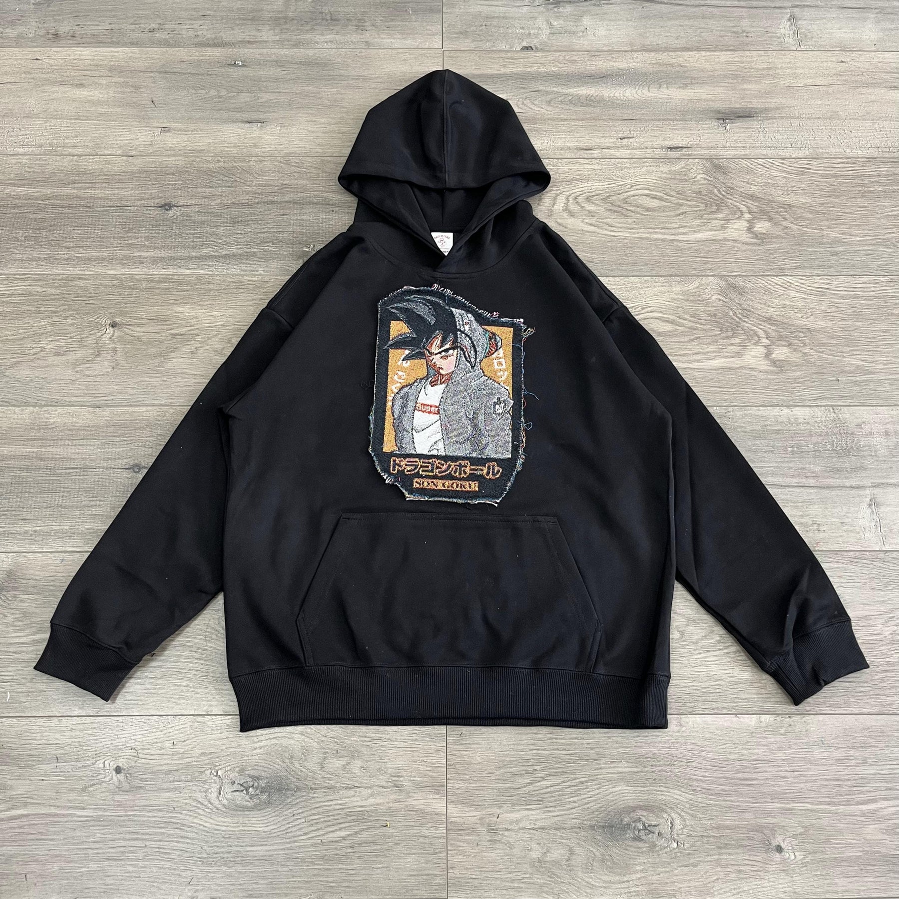 SONGOKU TAPESTRY PATCH HOODIE-9068 - RDMCLOTHINGART