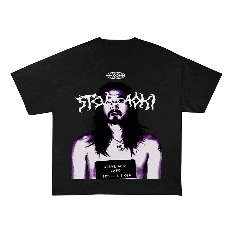 RDMCLOTHINGART tapestry hoodie STEVE AOKI HEAVY WEIGHT COTTON TEE-8919