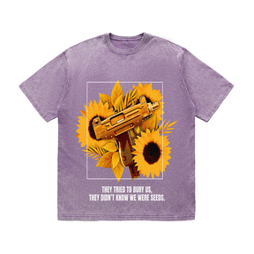 RDMCLOTHINGART tapestry hoodie SUNFLOWER UZI HEAVY WEIGHT COTTON TEE-9056