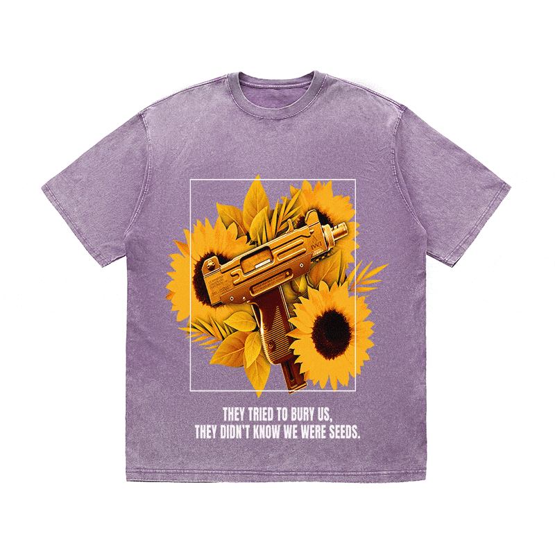 RDMCLOTHINGART tapestry hoodie SUNFLOWER UZI HEAVY WEIGHT COTTON TEE-9056