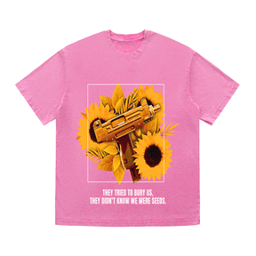 RDMCLOTHINGART tapestry hoodie SUNFLOWER UZI HEAVY WEIGHT COTTON TEE-9056