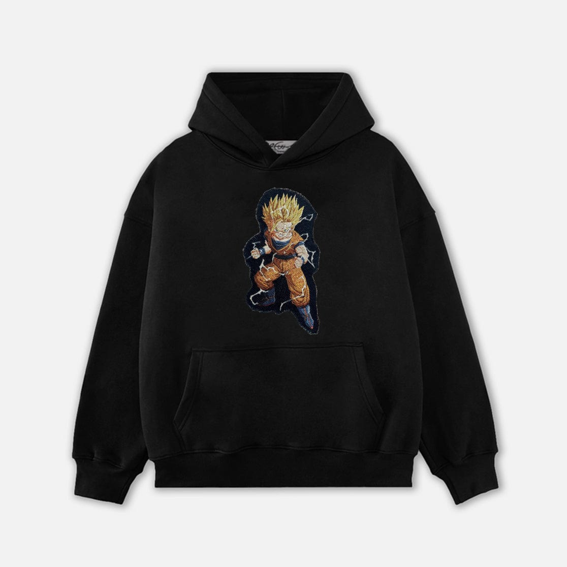 SUPER SAIYAN TAPESTRY PATCH HOODIE-9060 - RDMCLOTHINGART