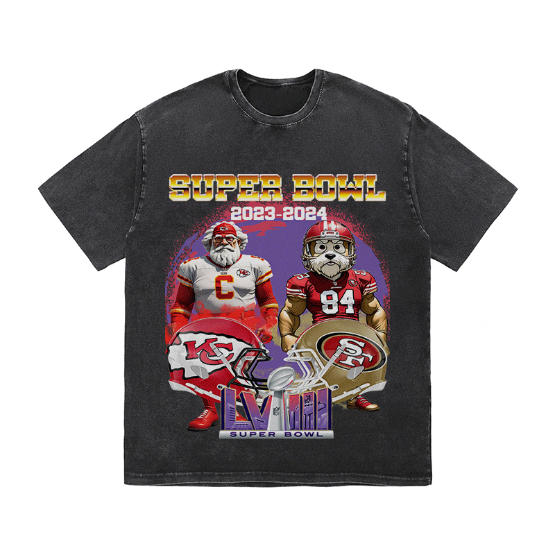 RDMCLOTHINGART tapestry hoodie SUPERBOWL HEAVY WEIGHT COTTON TEE-9196