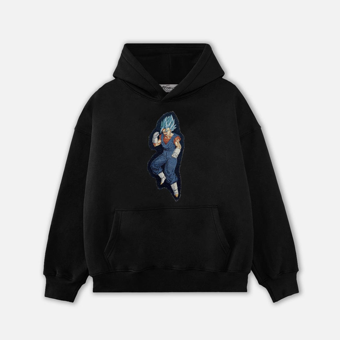 SUPERSAIYAN BLUE TAPESTRY PATCH HOODIE-9089 - RDMCLOTHINGART