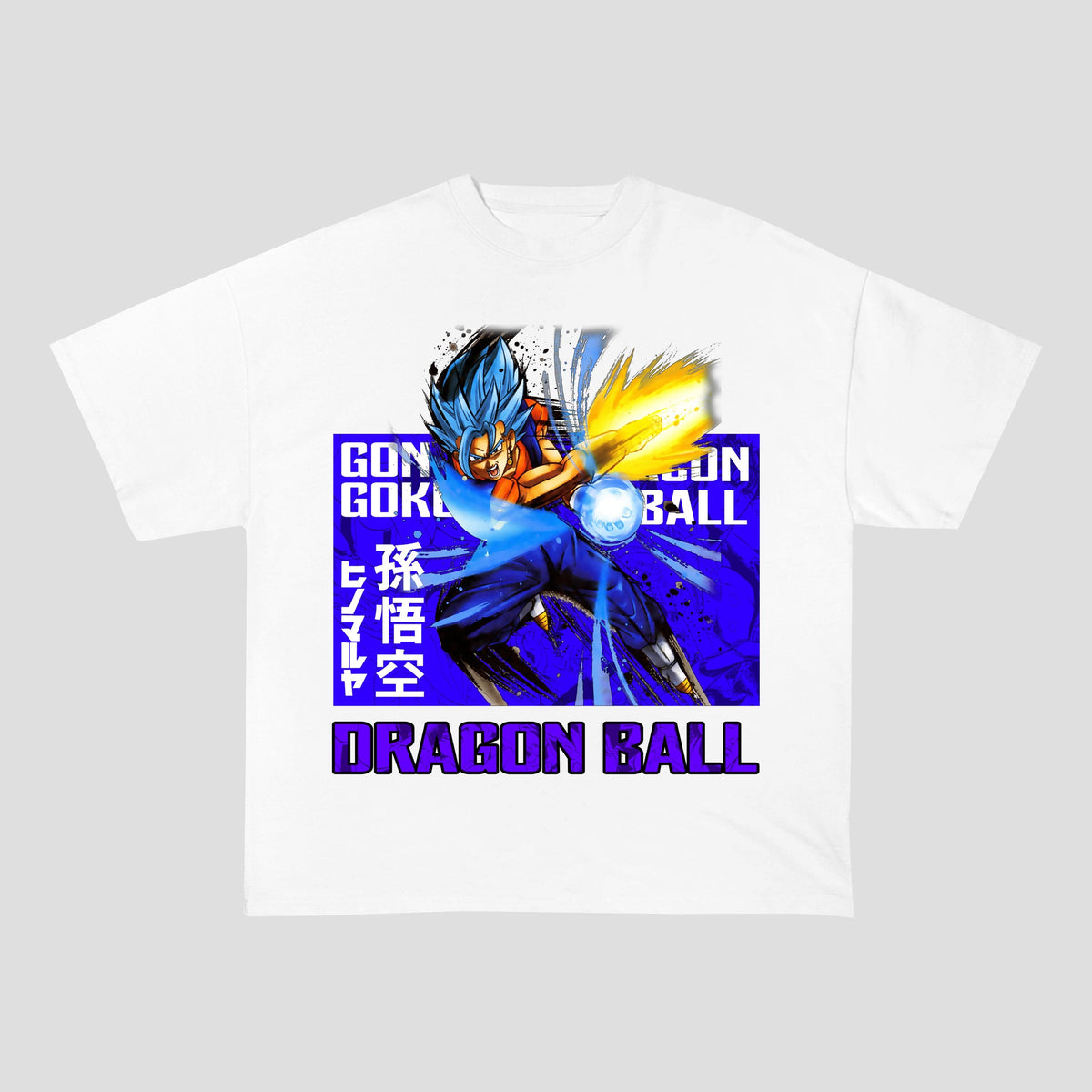 SuperSaiYanBlue HEAVY COTTON TEES-8181 - RDMCLOTHINGART