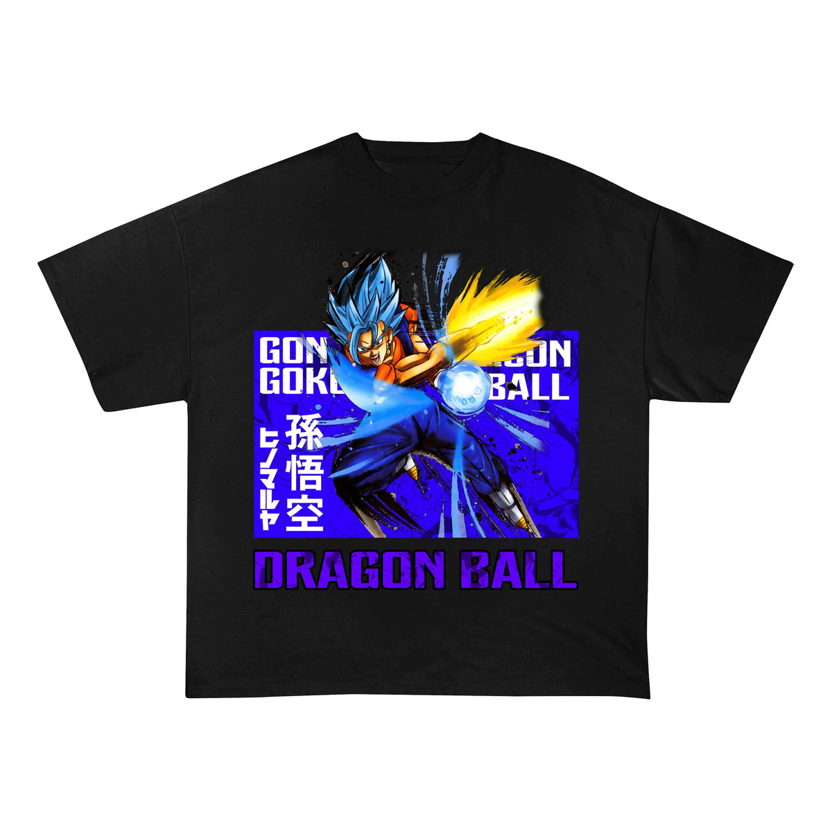 SuperSaiYanBlue HEAVY COTTON TEES-8181 - RDMCLOTHINGART