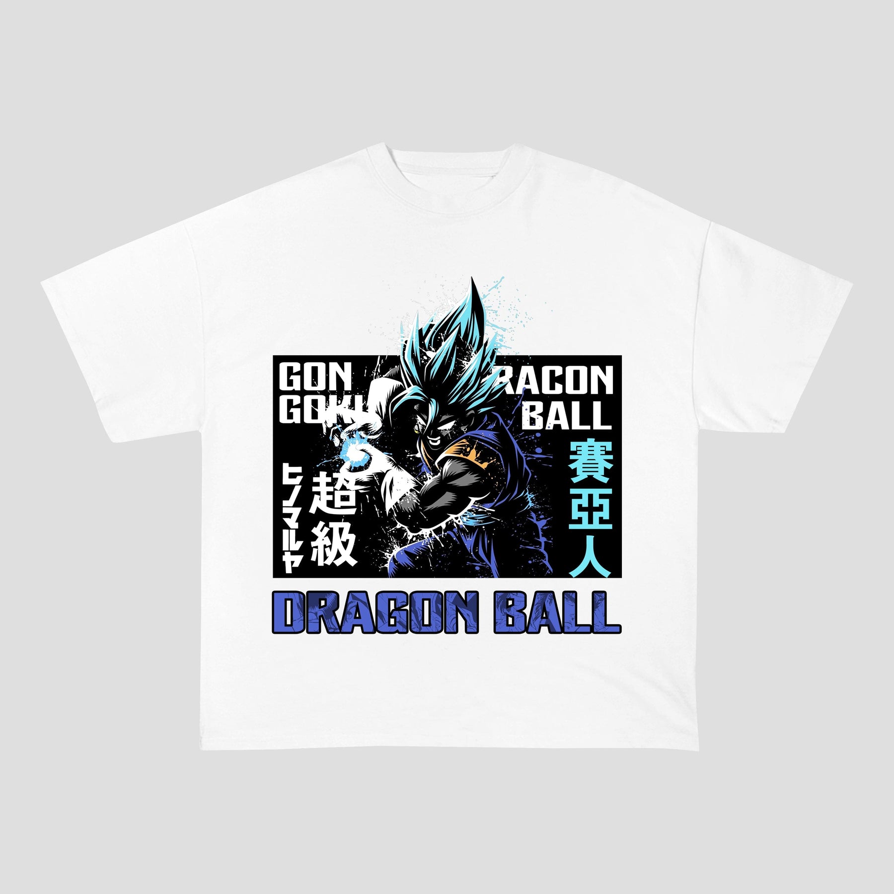 SuperSaiYanBlue HEAVY COTTON TEES-8190 - RDMCLOTHINGART