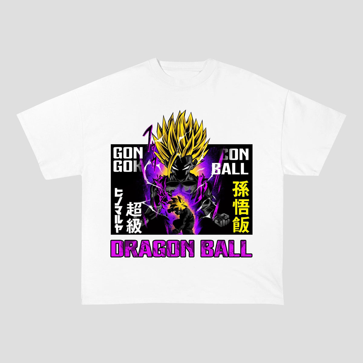 SuperSaiYanGoHan HEAVY COTTON TEES-8193 - RDMCLOTHINGART