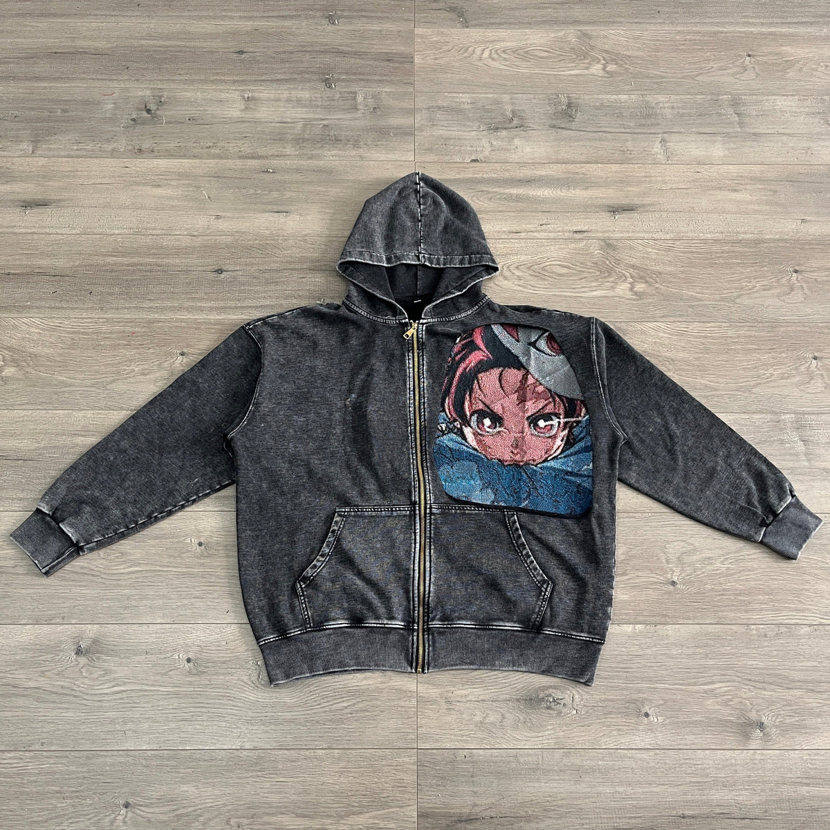 RDMCLOTHINGART tapestry hoodie TANJIROU TAPESTRY PATCH HOODIE-9236