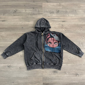 RDMCLOTHINGART tapestry hoodie TANJIROU TAPESTRY PATCH HOODIE-9236