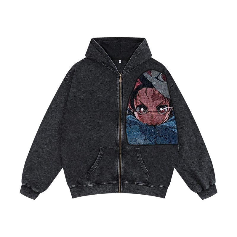 RDMCLOTHINGART tapestry hoodie TANJIROU TAPESTRY PATCH HOODIE-9236