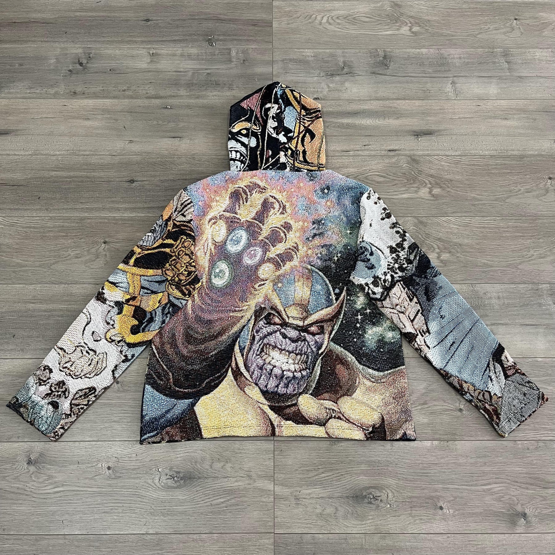 THANOS TAPESTRY HOODIE - RDMCLOTHINGART