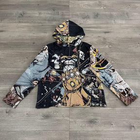 THANOS TAPESTRY HOODIE - RDMCLOTHINGART