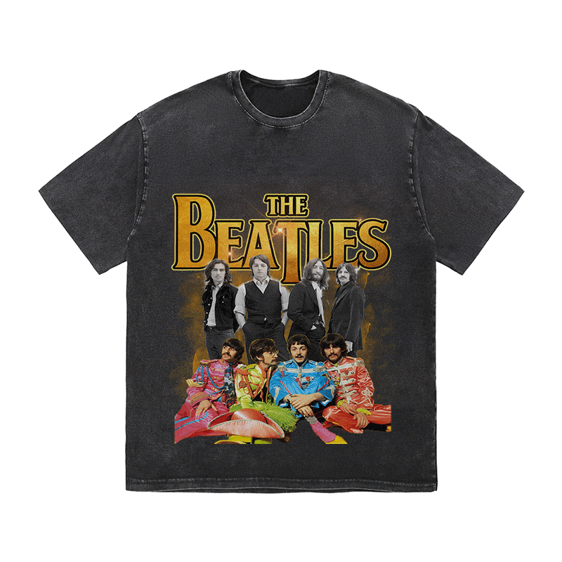 RDMCLOTHINGART tapestry hoodie THE BEATLES HEAVY WEIGHT COTTON TEE-9138