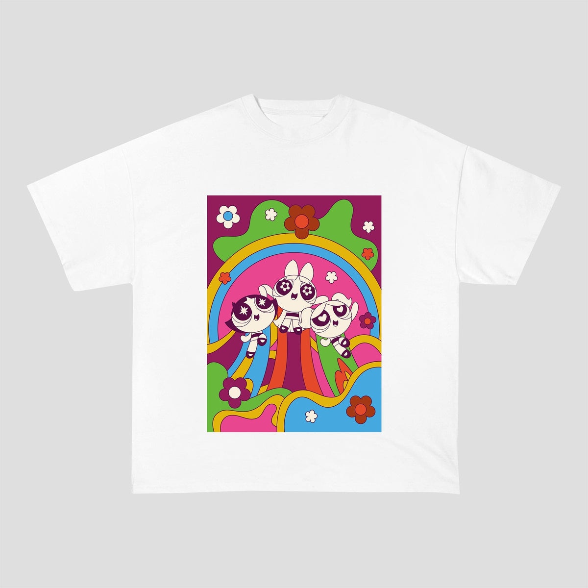 THE POWERPUFF GIRLS HEAVY COTTON TEES-8285 - RDMCLOTHINGART