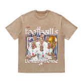 RDMCLOTHINGART tapestry hoodie THREE LIONS HEAVY WEIGHT COTTON TEE-8984