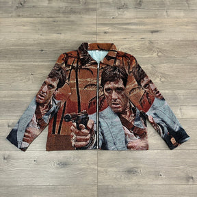 TONY MONTANA TAPESTRY JACKET - RDMCLOTHINGART