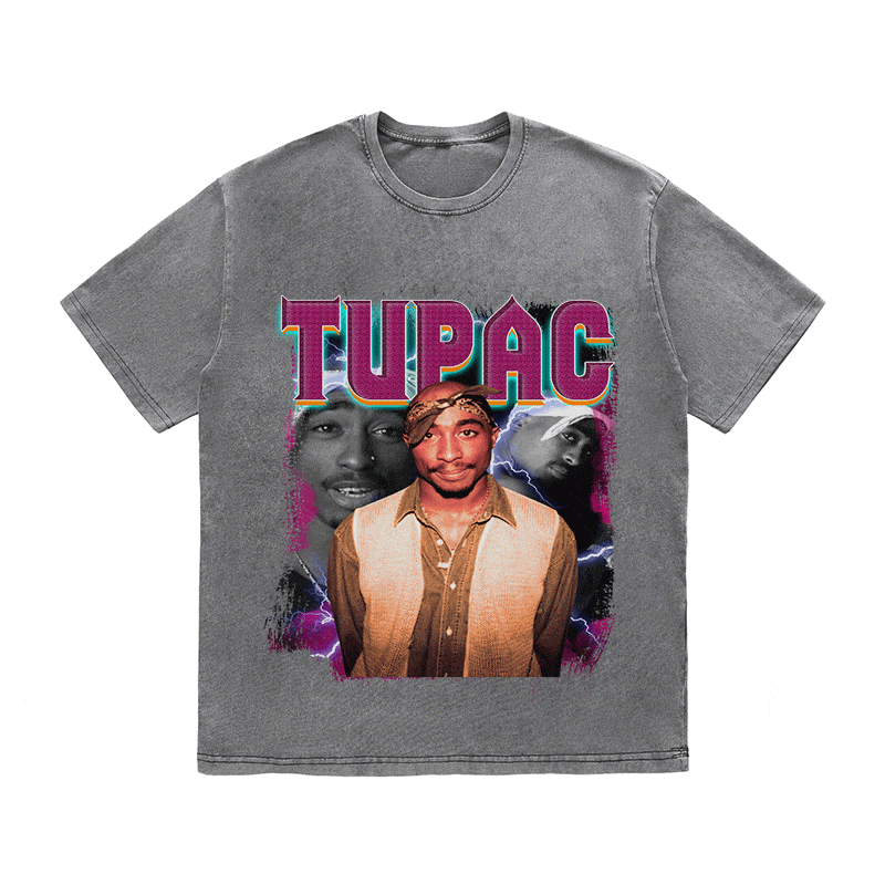 RDMCLOTHINGART tapestry hoodie TUPAC HEAVY WEIGHT COTTON TEE-9142