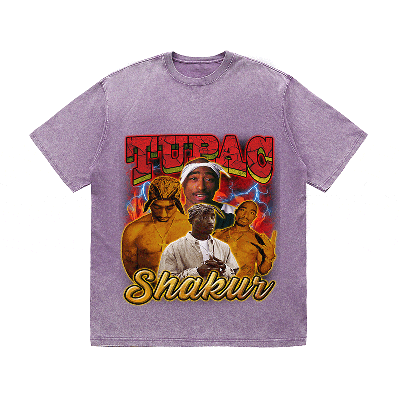 RDMCLOTHINGART tapestry hoodie TUPAC SHAKUR HEAVY WEIGHT COTTON TEE-9141