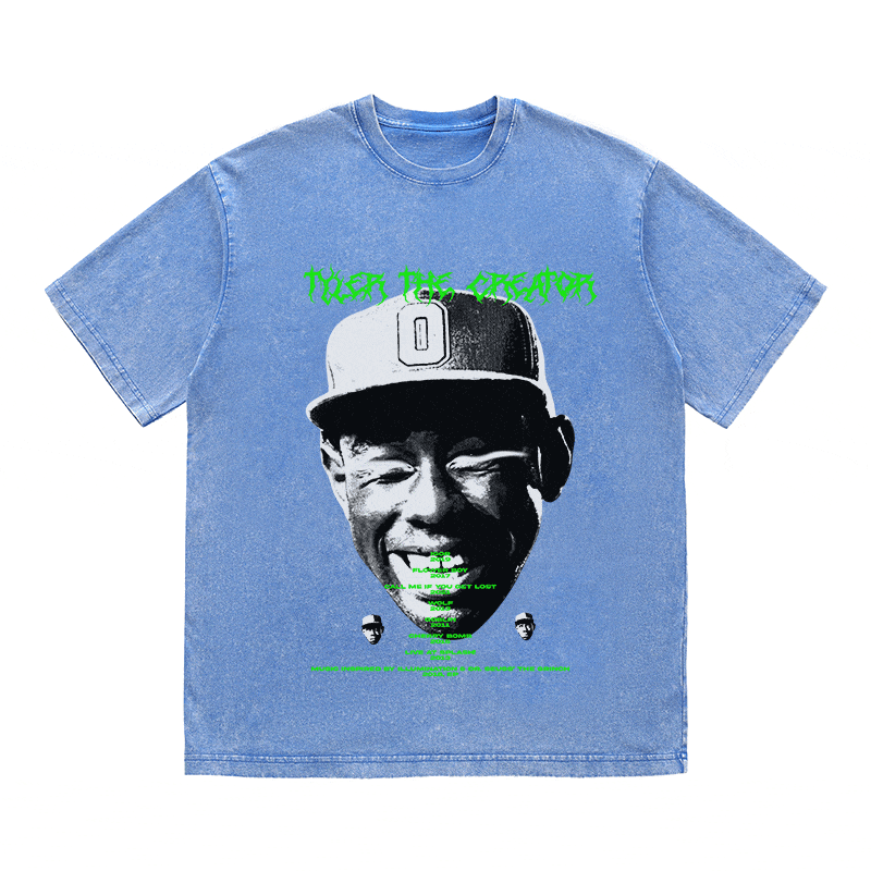 RDMCLOTHINGART tapestry hoodie TYLER THE CREATOR HEAVY WEIGHT COTTON TEE-8895