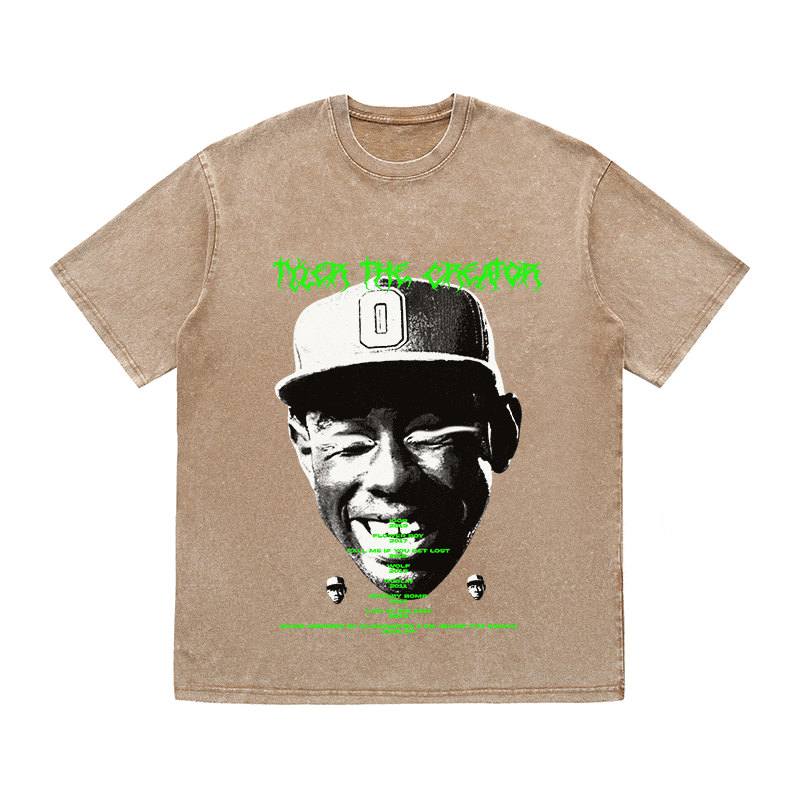 RDMCLOTHINGART tapestry hoodie TYLER THE CREATOR HEAVY WEIGHT COTTON TEE-8895