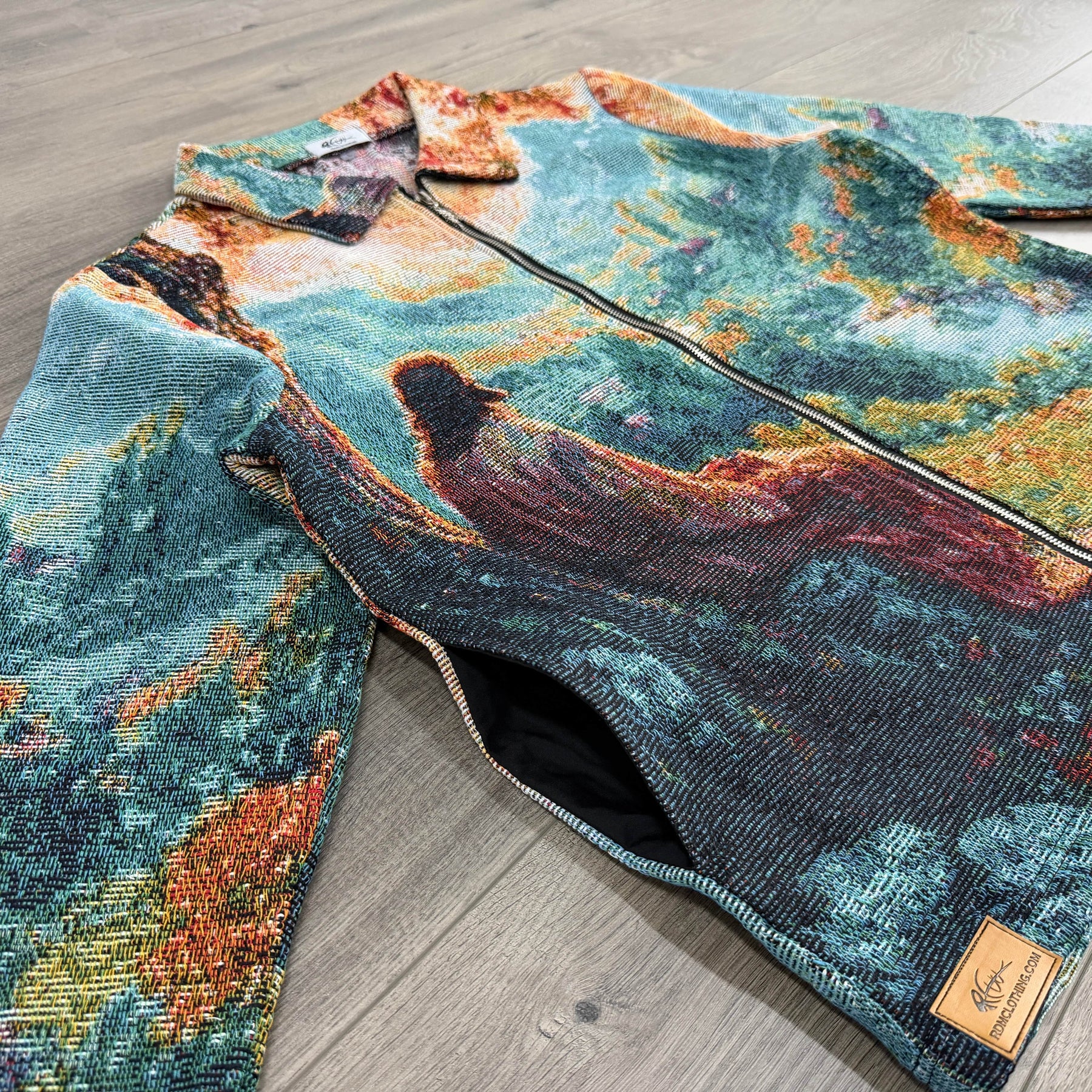 RDMCLOTHINGART tapestry hoodie VALLEY OF PEACE TAPESTRY JACKET