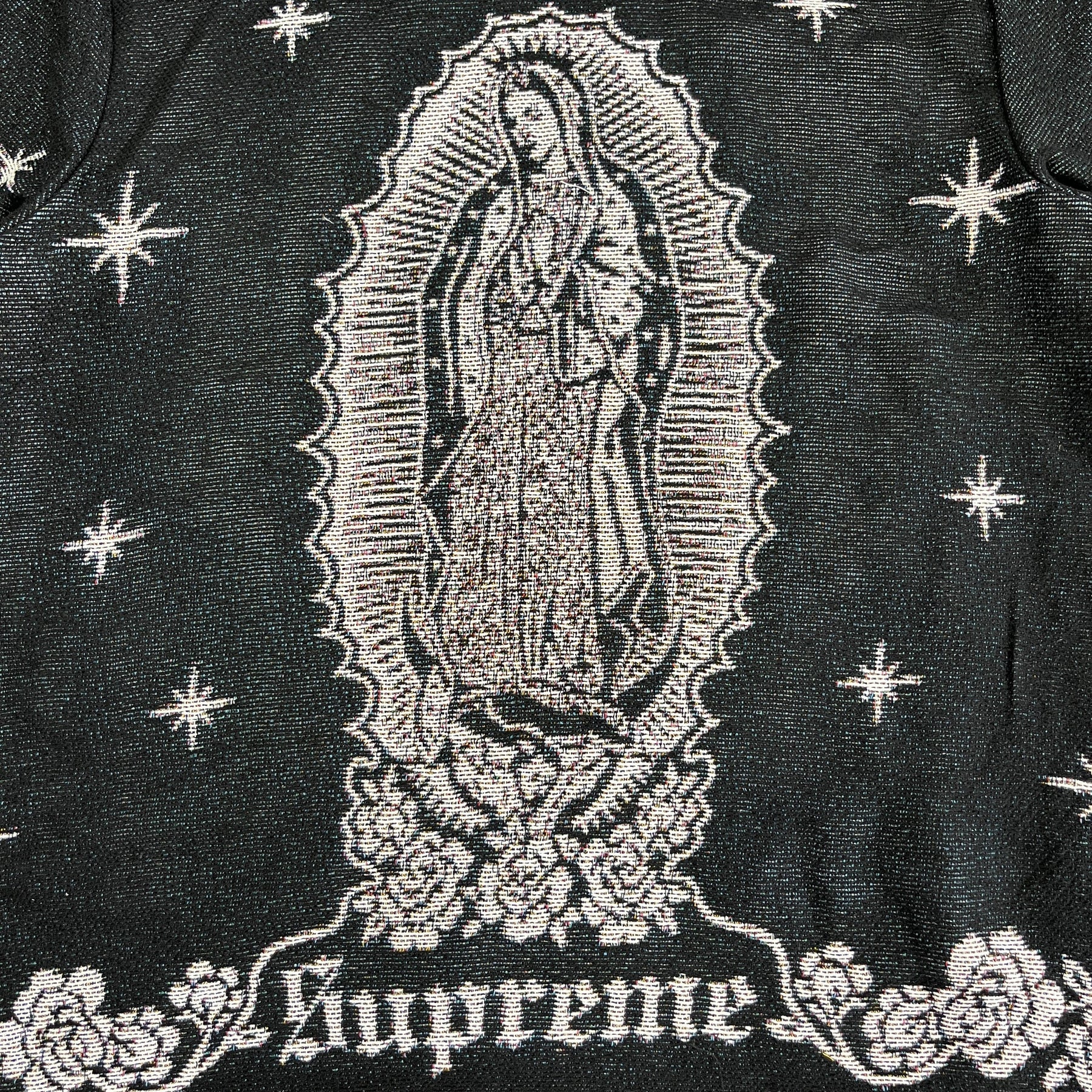 VIGENCITA BLACK TAPESTRY HOODIE - RDMCLOTHINGART