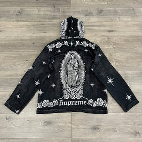 VIGENCITA BLACK TAPESTRY HOODIE - RDMCLOTHINGART