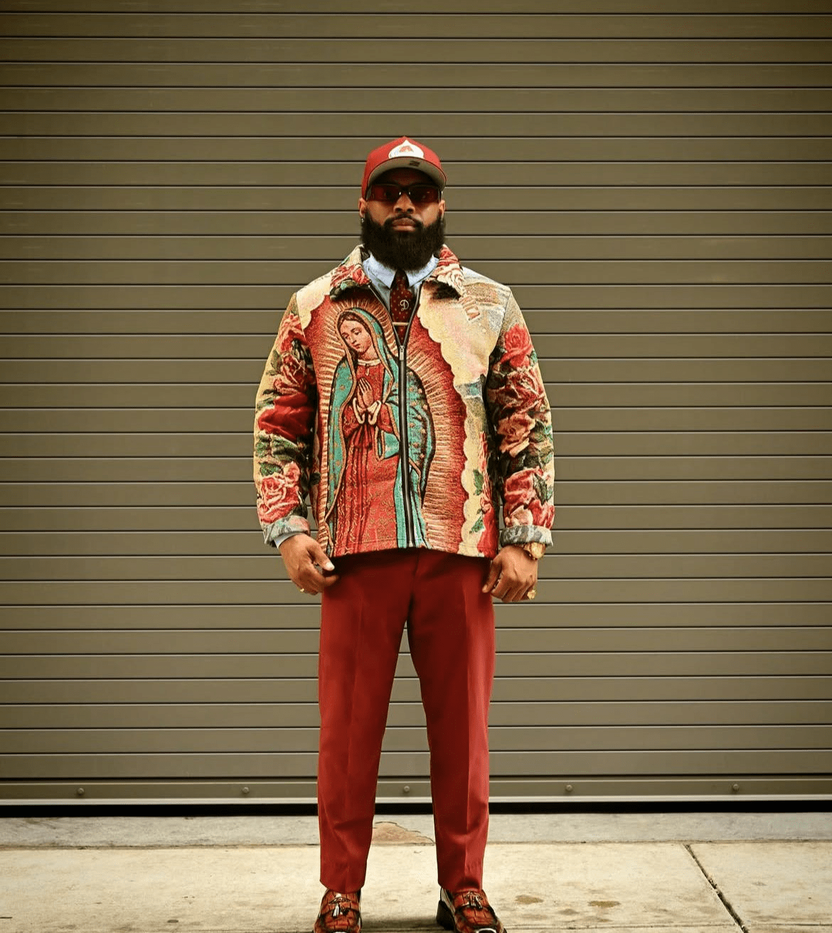 RDMCLOTHINGART tapestry hoodie Virgencita Tapestry Jacket