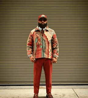 RDMCLOTHINGART tapestry hoodie Virgencita Tapestry Jacket