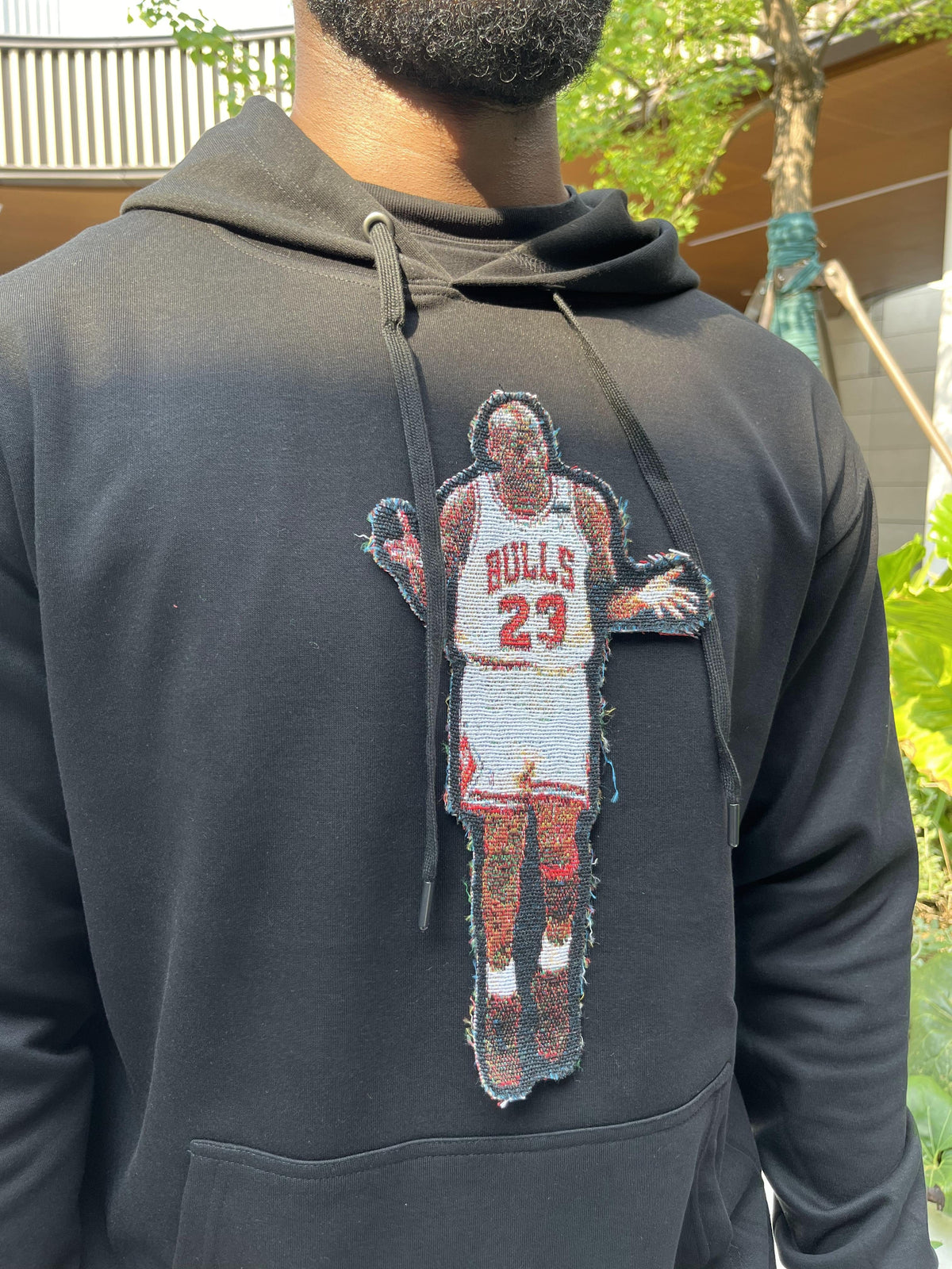 WHO CARE TAPESTRY PATCH HOODIE-9005 - RDMCLOTHINGART