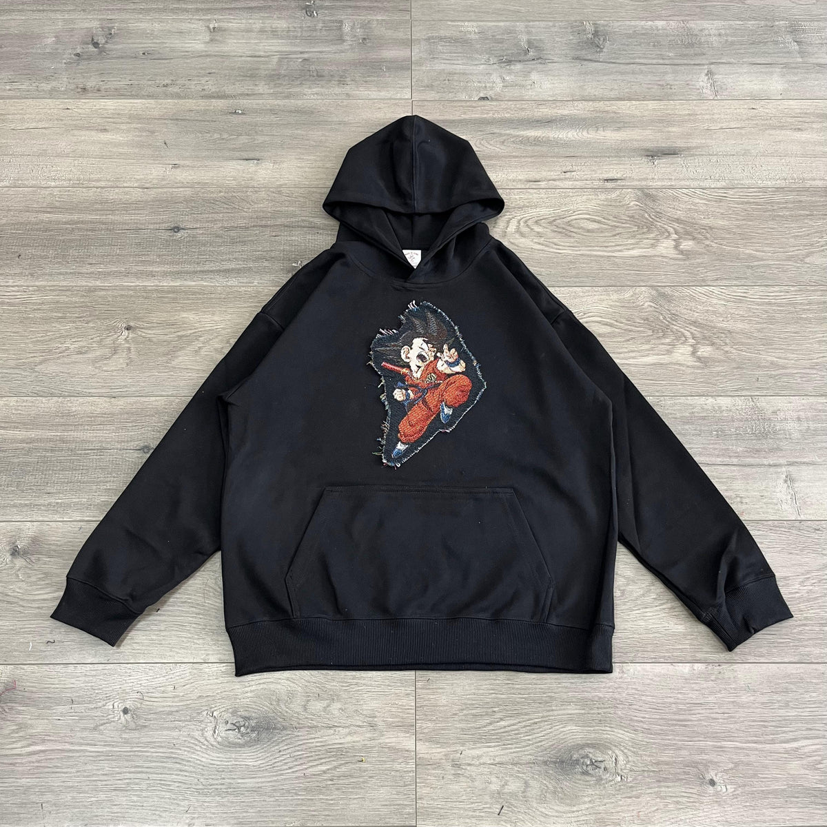 YOUNG GOKU TAPESTRY PATCH HOODIE-9064 - RDMCLOTHINGART