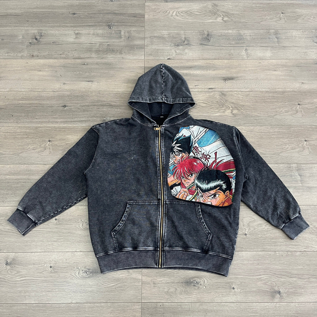 RDMCLOTHINGART tapestry hoodie YUYUHAKUSHO TAPESTRY PATCH HOODIE-9240