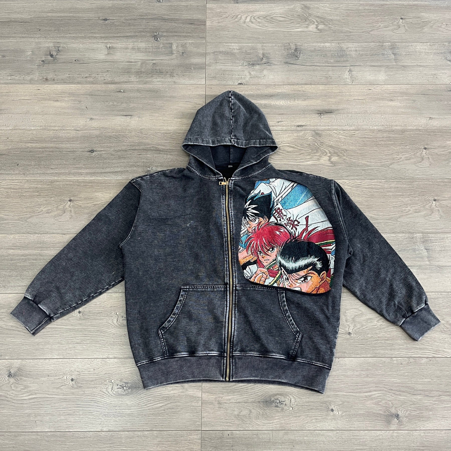 RDMCLOTHINGART tapestry hoodie YUYUHAKUSHO TAPESTRY PATCH HOODIE-9240