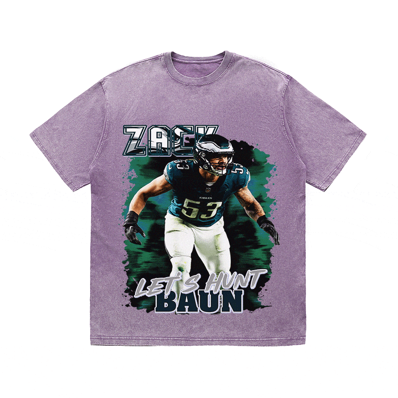 RDMCLOTHINGART tapestry hoodie ZACK BAUN HEAVY WEIGHT COTTON TEE-9084